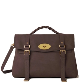 Mulberry Oversized Alexa Ebony Nubuck